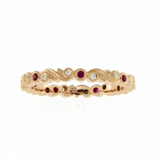 Nature’s Embrace Ring Rose Ruby