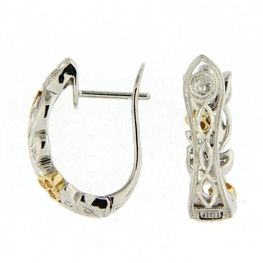 Lemon Blossom Hoop Earrings