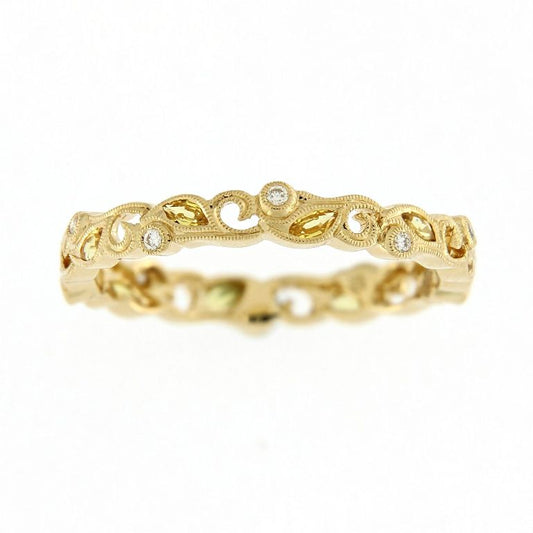 Floral Whisper Ring Yellow Yellow Sapphire