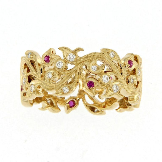 Enchanted Vine Ring Yellow Ruby