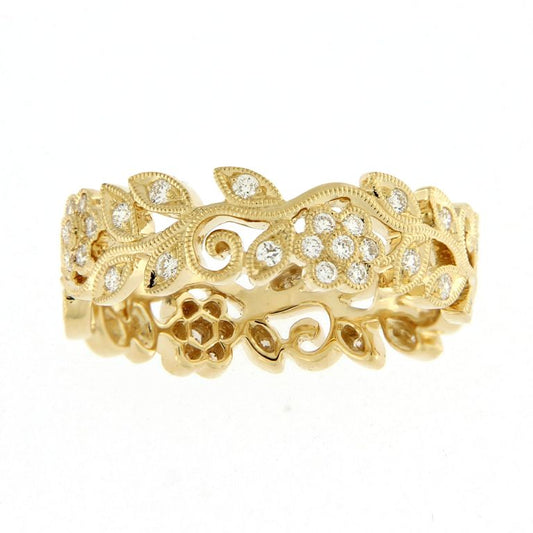 Petals in Bloom Ring Yellow
