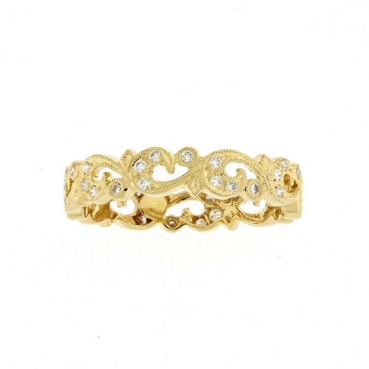 Guipure Ring Yellow