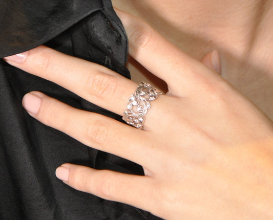 Enchanted Vine Ring WIDE